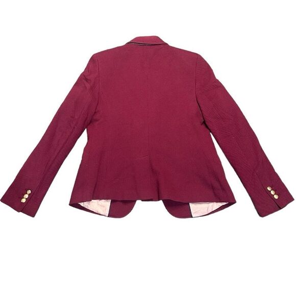 Banana Republic Factory Knit Pique Acedemy Blazer in Raspberry Size 6 - Picture 7 of 14